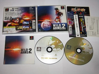 Wild Arms 2 2nd Ignition Japanese Playstation PS1 Japan import obi reg US Seller - Image 1 of 4