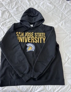 San Jose State Spartans Alumni Champion Hooded Sweatshirt Hoody Hoodie XL Black - Picture 1 of 8