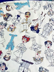 VTG 2005 Happy Staff on White by Loralie Harris #102 for Loralie Designs BTFQ - Picture 1 of 8