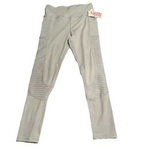 Suzette Sport Workout Pants Large Blue Yoga Pants with pockets, side leg detail - Picture 1 of 4