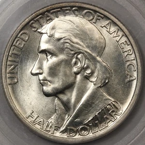 1936 Boone Half Dollar Commemorative PCGS MS-65 - Old Green Holder! - Picture 1 of 4