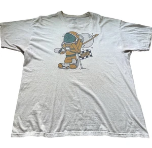 THRASHED Vans Off The Wall T-Shirt Homme XL Blanc Astronaute Skateboard S/S Tee - Photo 1/13