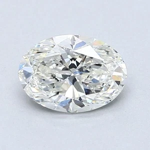 CERT. Diamante extraído natural suelto GIA corte ovalado de 1 quilate color H VS2 claridad - Imagen 1 de 2