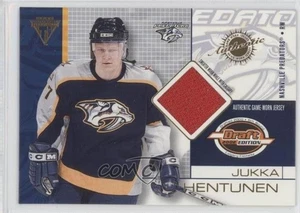 2001 Pacific Private Stock Titanium Draft Edition Jukka Hentunen #50 Rookie RC - Picture 1 of 4