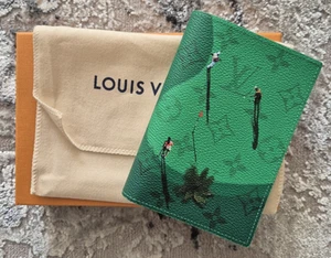 New Louis Vuitton Golf Green Passport Cover (M14875) in Hand - Picture 1 of 8