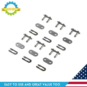 6PCS 415 Chain Master Link Kit For 2 Cycle 80cc Motorized Bicycle Bike Parts - Picture 1 of 10