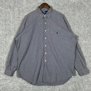 Camisa de vestir vintage Polo Ralph Lauren grúa 100 % algodón talla XL - Imagen 1 de 6