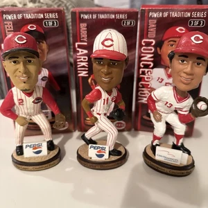 Larkin Concepcion Lopez Bobbleheads Reds Power of Tradition All 3 2006 - SGA - Picture 1 of 12