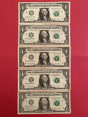 5 Billetes Duplicados Gemelos $1,500.00 B.2013 De Fort Work Y Washington D.C - Image 1 of 2