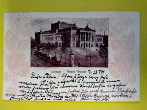 AK Leipzig - Neues Theater, 1900 frankiert und gelaufen - Bild 1 von 2