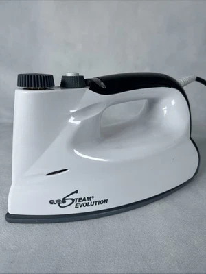 Euro Steam Iron Evolution Model 6399/3 Built In Boiler White - Image 1 of 4
