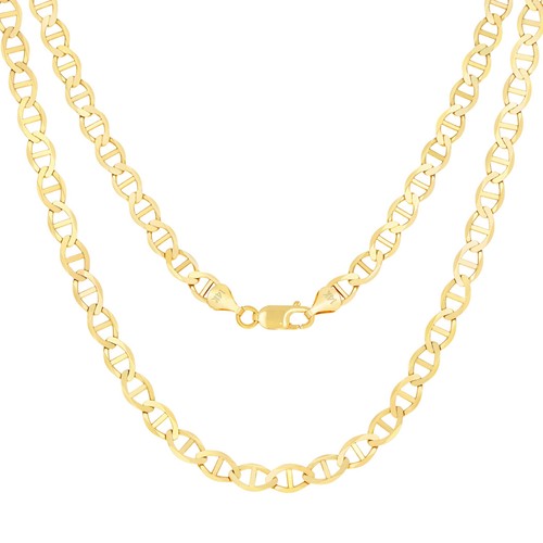 GUCCI Collana con ciondolo catena uomo oro giallo 14 kt massiccio 5 mm ancora marinaio link 26"