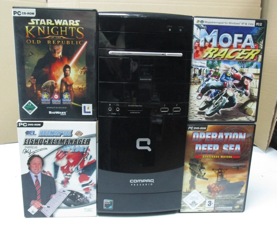 Windows XP PC AMD Athlon II-X4 2,8GHz, 4GB DDR3 ,Nvidia GeForce GT 220 1GB HDMI - Bild 1 von 4