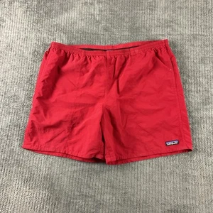 Patagonia Baggies XL Swim Shorts 6.5in Inseam Red Drawstring Summer Shorts - Picture 1 of 12