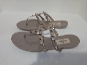 Valentino Garavani Womens Summer Rockstud Pvc Thong Sandals Size 35 Read - Picture 1 of 9
