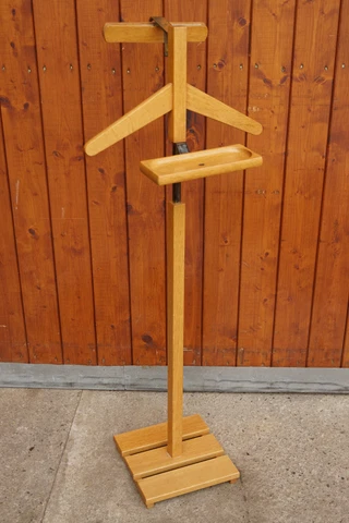 60er Wardrobe Valet Stand Stummer Servant Coat Stand Vintage 70er 2 Cover