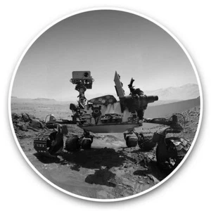 2 x Vinyl Aufkleber 30 cm (BW) - Mars Rover Roboter Weltraum NASA #36151 - Bild 1 von 8