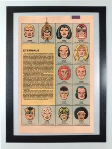 The Eternals in Official Handbook Marvel Universe - Página de cómic enmarcada - Imagen 1 de 7