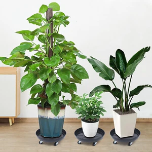 3* Heavy Duty Plant Dolly Rolling Flower Pot Holder Stand With 5 Wheels 14.17" - Picture 1 of 12