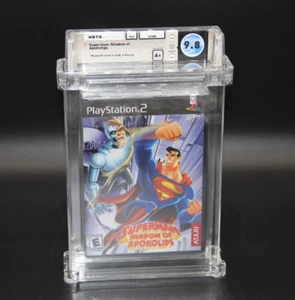 Superman Shadow of Apokolips Playstation 2 PS2 2002 WATA 9.8 A+ Mint New Sealed! - Picture 1 of 5
