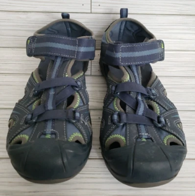 Merrell Kids Sport Sandal Hydro Blue Green Water Shoes Hiking MY53375 | Size 4 - Image 1 of 4