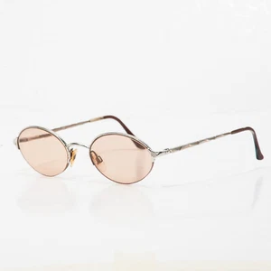 YVES SAINT LAURENT 4130 Reading Glasses Oval Chrome Frame 53x21 130 Italy - Picture 1 of 6