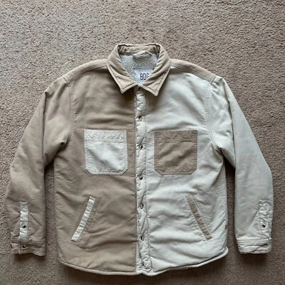 BDG Jacket Mens Medium Urban Outfitters Sherpa Fleece Lined Button Up Pockets - Image 1 of 4