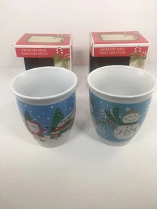2 Lot Of Holiday 14 Oz Coffee Mugs Great Gift Idea - Picture 1 of 8