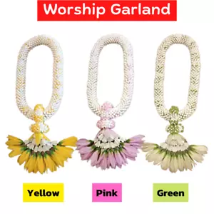 Flower Artificial Decor Garland Hanging Flowers Fake Phuang Malai Thai Round 1PC - Picture 1 of 14