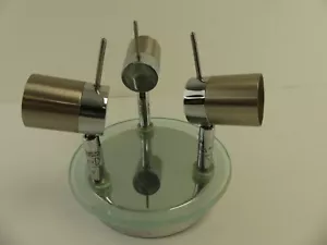 (ref2882) Plafoniera faretti in acciaio spazzolato GU10 100W - Foto 1 di 4