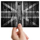 Photograph 6x4" BW - Wooden Effect Union Jack UK Flag  #40996
