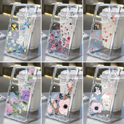 For Xiaomi Redmi Note 14 13 12 11 Pro 14T 13T Flower Clear TPU Soft Case Cover - Image 1 of 4