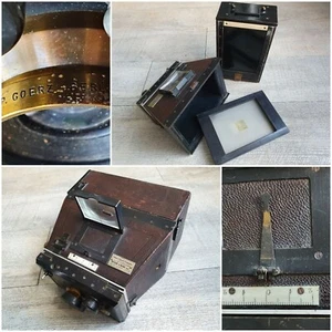 Appareil photo ancien stereo jumelles Mackenstein objectif Carl Paul Goerz 120mm - Photo 1/12
