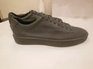 NEW VINCE Luke Dark Gray Sport Premium Leather Sneakers Men Size 11.5 US / 45.5 - Picture 1 of 10