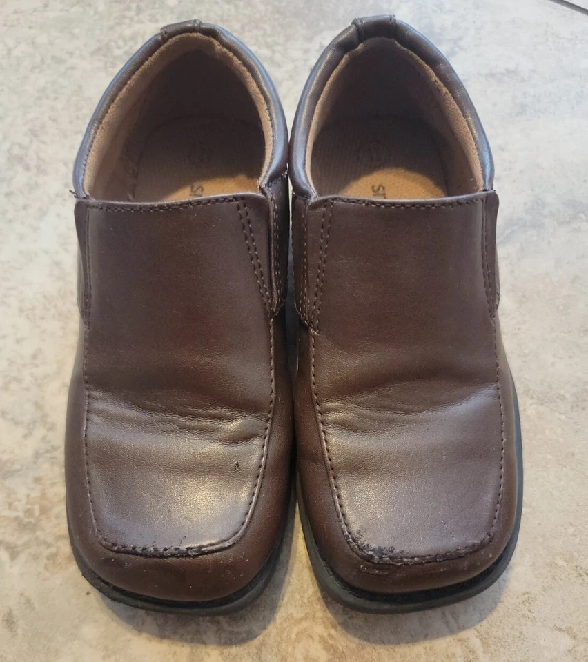 Boys Smart Fit Dress, Wedding, Church Shoes Brown Slip on Size 11 - Image 1 of 4