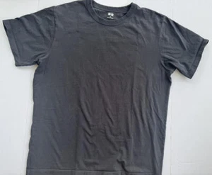 UNIQLO Mens Size XL Short Sleeve Crew T-shirt Gray EUC - Picture 1 of 2
