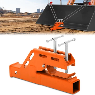 2" Mount Receiver Trailer Hitch Clamp On Bucket For Bobcat Tractor Skid Steer - Image 1 of 4