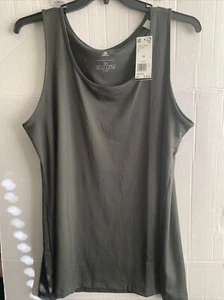 ADIDAS Woman Active Tank Long Polyester Sleeveless Top FJ7455 Dark Olive size 3X - Picture 1 of 3