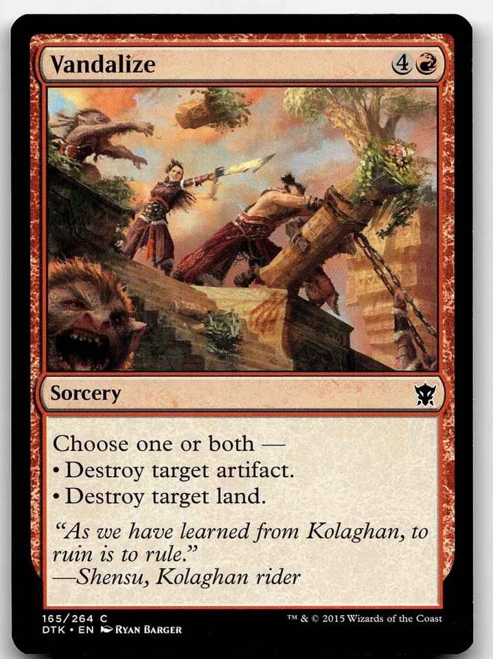 MTG Vandalize Dragons of Tarkir 165/264 Regular Common - Image 1 of 1