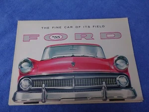 Oldtimer Original 1955 Ford Auto alle Modelle Poster Stil Händler Prospekt - Bild 1 von 8
