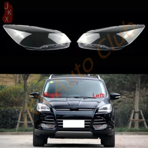 For Ford Kuga Escape 2013-16 p Right & Left Front Headlight Lens Cover+Seal Glue - Picture 1 of 11