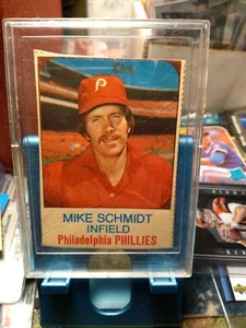 1976 HOSTESS BASEBALL CARD #133 MIKE SCHMIDT HAND-CUT low grade - Picture 1 of 2
