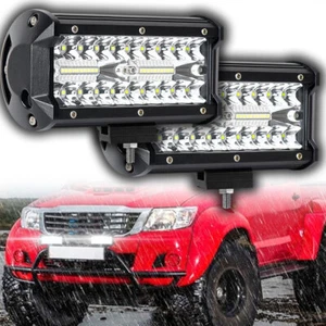 2x7inch LED Work Light Bar Combo Light Beam Driving Offroad Truck UTE 4WD SUV US - Picture 1 of 7
