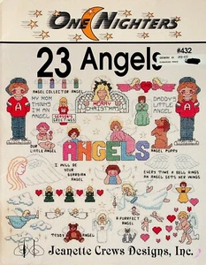 Angels 23 One Nighters Cross Stitch Patterns By Jeanette Crews - Picture 1 of 3