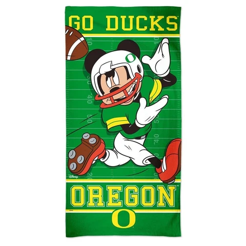 OREGON DUCKS FOOTBALL MICKEY MOUSE 30"X60" SPECTRA BEACH TOWEL NEW WINCRAFT 🦆 Cover