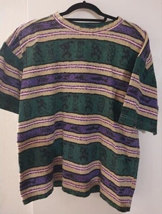 Vtg Crazy Shirts All Over Print 80s Hawaii Aloha Graphic Tee Mens L  - Picture 1 of 4