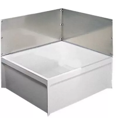 Protector de pared de acero inoxidable Fiat 24 pulgadas para lavabo con soporte MSG2424000 Foto 1 de 4