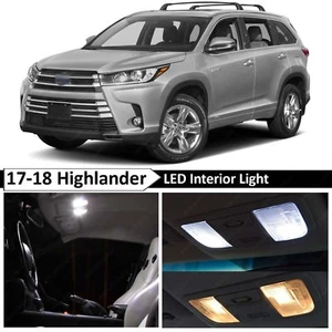 Bombillas LED interiores blancas para placa de licencia se adaptan a Toyota Highlander 2017-2019 - Imagen 1 de 12