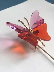 Swarovski crystal Abala Rose Butterfly Brooch 250487 Mint condition - #30. - Picture 1 of 12