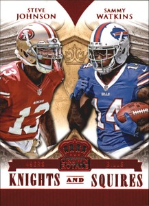 2014 Crown Royale Knights & Squires Red Card #15 Sammy Watkins/Steve Johnson